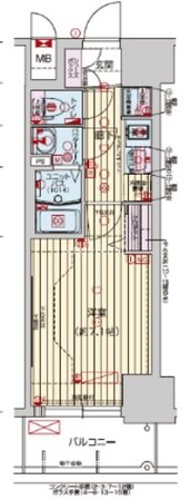 九条駅 徒歩2分 14階の物件間取画像